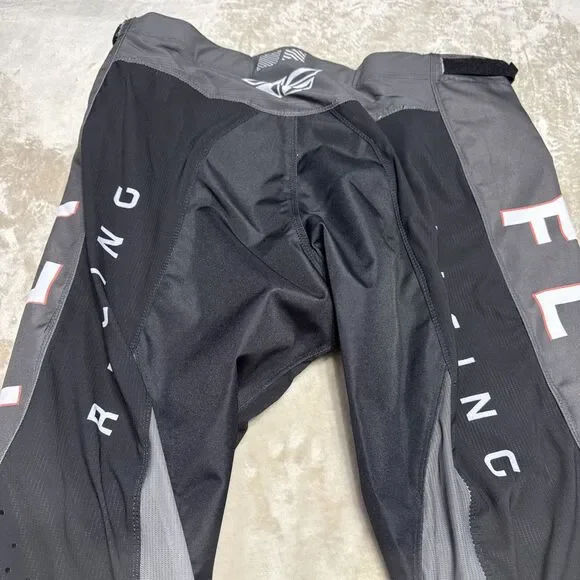 NWT Fly Racing Kinetic Kore Black Gray Performance Pants Size 42
